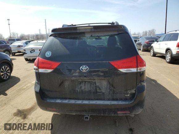 2014 Toyota Sienna LE AAS with VIN 5TDKK3DC9ES454051, listed as a Copart auction lot 49476865 with 185,813 mi miles and Clean Title. Bid and sale history available at DreamBid. Image 6.