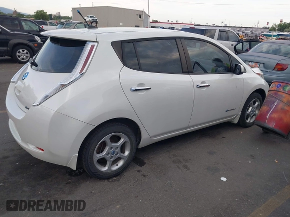 2013 Nissan LEAF SL with VIN 1N4AZ0CP2DC411719, listed as a IAAI auction lot 42455433 with 70,701 mi miles and . Bid and sale history available at DreamBid. Image 4.