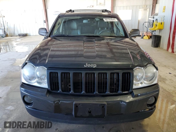 2006 Jeep Grand Cherokee Laredo with VIN 1J4HS48N16C351585, listed as a Copart auction lot 80783644 with 105,684 mi miles and Salvage Title. Bid and sale history available at carsss.com. Image 5.
