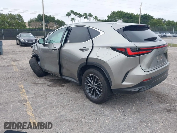 2024 Lexus NX 250 with VIN 2T2ADCAZ2RC014553, listed as a IAAI auction lot 41383564 with 8,403 mi miles and . Bid and sale history available at DreamBid. Image 3.
