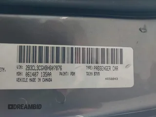 2011 Dodge Charger Rallye with VIN 2B3CL3CGXBH607876, listed as a IAAI auction lot 41778597 with 125,680 mi miles. Bid and sale history available at carsss.com. Image 9.
