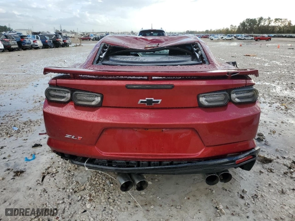 2022 Chevrolet Camaro ZL1 with VIN 1G1FK1R68N0107153, listed as a Copart auction lot 85480774 with 0 mi miles and Salvage Title. Bid and sale history available at carsss.com. Image 6.
