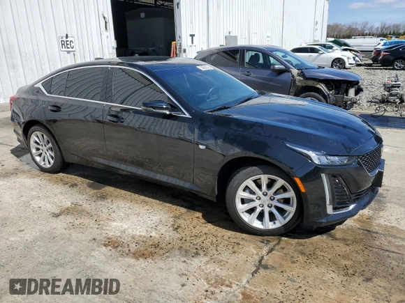 2024 Cadillac CT5 Luxury with VIN 1G6DX5RK0R0127765, listed as a Copart auction lot 50882525 with 8,060 mi miles and Salvage title. Bid and sale history available at DreamBid. Image 4.
