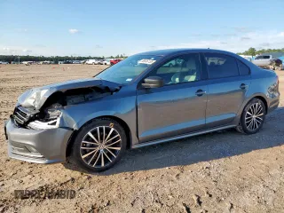 2017 Volkswagen Jetta Sport z VIN 3VWD17AJ6HM302882, wystawiony jako Copart lot #58606155 z przebiegiem 69 206 mil mil oraz Szkoda całkowita • Salvage title. Historia ofert i sprzedaży dostępna na DreamBid. Obrazek 1.