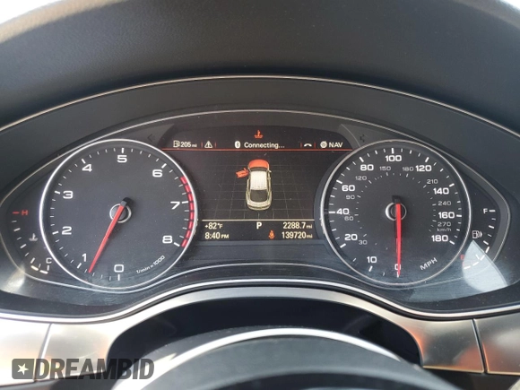 2013 Audi A7 Prestige with VIN WAU2GAFC4DN015859, listed as a Copart auction lot 57795635 with 139,720 mi miles and Clean title. Bid and sale history available at DreamBid. Image 9.