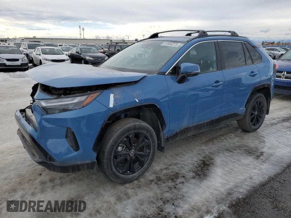 2022 Toyota RAV4 with VIN 2T34WRFV8NW148892, listed as a Copart auction lot 87884075 with 55,584 mi miles and Salvage title. Bid and sale history available at DreamBid. Image 1.