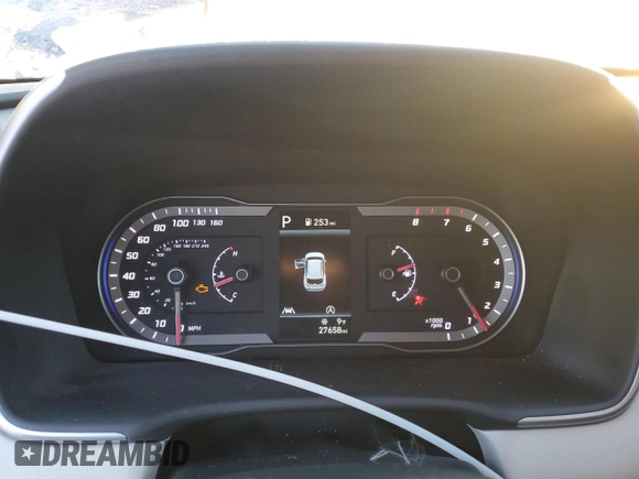 2022 Hyundai Tucson SE with VIN 5NMJA3AE6NH007667, listed as a Copart auction lot 87687995 with 27,658 mi miles and Salvage Title. Bid and sale history available at DreamBid. Image 9.