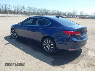 2015 Acura TLX V6 Advance with VIN 19UUB3F75FA002753, listed as a IAAI auction lot 42021250 with 135,225 mi miles. Bid and sale history available at carsss.com. Image 3.
