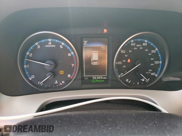 2018 Toyota RAV4 XLE with VIN 2T3RFREV7JW818661, listed as a Copart auction lot 65756615 with 56,369 mi miles and Salvage title. Bid and sale history available at DreamBid. Image 9.