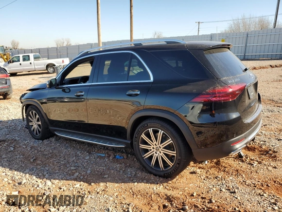 2025 Mercedes-Benz GLE 450 with VIN 4JGFB5KB8SB336062, listed as a Copart auction lot 42207995 with 3,674 mi miles and Salvage title. Bid and sale history available at DreamBid. Image 2.