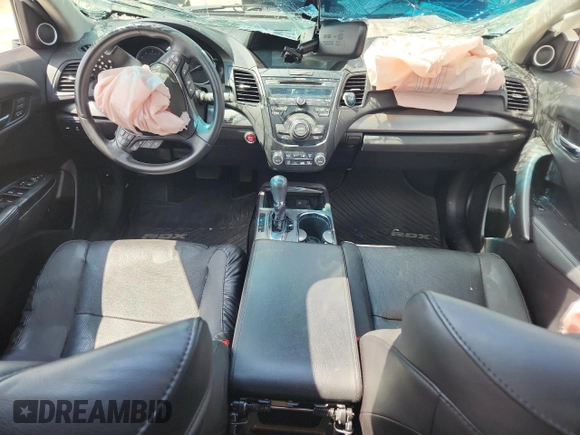 2015 Acura RDX Technology with VIN 5J8TB3H58FL002757, listed as a Copart auction lot 59562495 with Not provided miles and Salvage title. Bid and sale history available at DreamBid. Image 8.