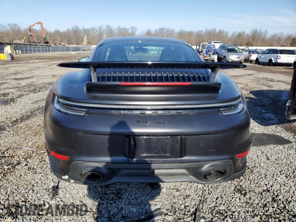 2021 Porsche 911 Turbo S with VIN WP0AD2A94MS258095, listed as a Copart auction lot 43157565 with 1,513 mi miles and Salvage Title. Bid and sale history available at DreamBid. Image 6.