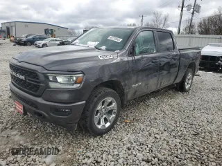 2022 Ram 1500 Big Horn z VIN 1C6SRFMT7NN168922, wystawiony jako Copart lot #48752645 z przebiegiem 49 904 mil mil oraz Szkoda całkowita • Salvage title. Historia ofert i sprzedaży dostępna na DreamBid. Obrazek 1.