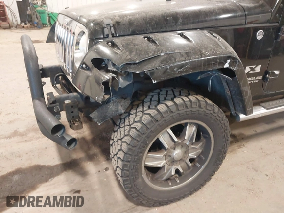 2008 Jeep Wrangler Unlimited X with VIN 1J4GA391X8L558984, listed as a IAAI auction lot 41016498 with 123,308 mi miles. Bid and sale history available at carsss.com. Image 6.