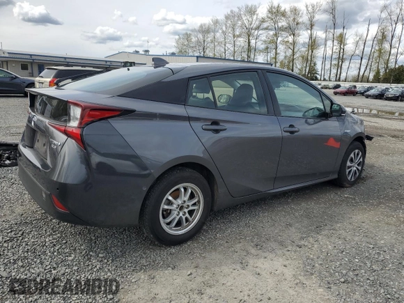 2020 Toyota Prius LE with VIN JTDL9RFU3L3013121, listed as a Copart auction lot 52423385 with 75,229 mi miles and Salvage title. Bid and sale history available at DreamBid. Image 3.