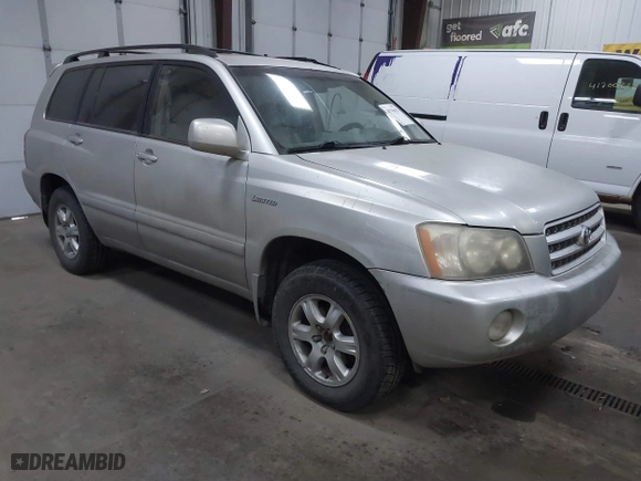 2003 Toyota Highlander with VIN JTEHF21A730146531, listed as a IAAI auction lot 41790625 with 194,258 mi miles. Bid and sale history available at carsss.com. Image 1.