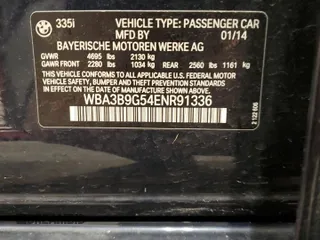 2014 BMW 3 Series 335i xDrive with VIN WBA3B9G54ENR91336, listed as a Copart auction lot 58182875 with 133,946 mi miles and Clean title. Bid and sale history available at DreamBid. Image 12.