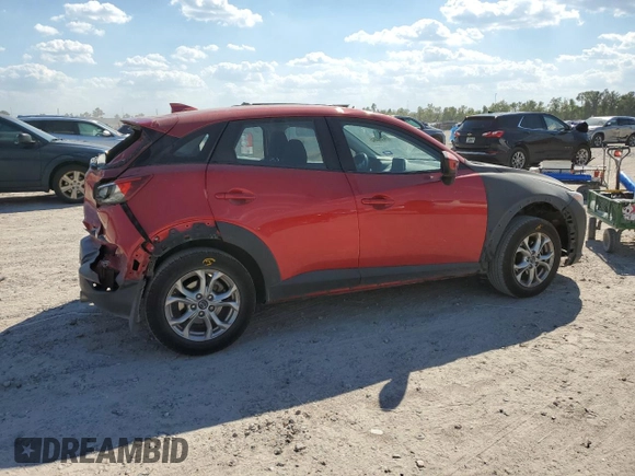 2017 Mazda CX-3 Sport with VIN JM1DKDB72H0148787, listed as a Copart auction lot 74124464 with 137,004 mi miles and Salvage Title. Bid and sale history available at carsss.com. Image 3.