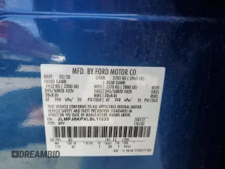 2020 Lincoln Nautilus Reserve z VIN 2LMPJ8KPXLBL11233, wystawiony jako Copart lot #51326025 z przebiegiem Nie podano mil oraz Szkoda całkowita • Salvage title. Historia ofert i sprzedaży dostępna na DreamBid. Obrazek 13.