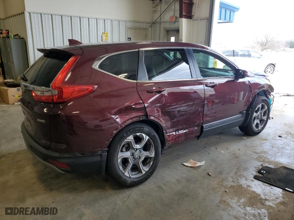 2019 Honda CR-V EX-L with VIN 7FARW2H89KE015049, listed as a Copart auction lot 53002765 with 66,696 mi miles and Salvage Title. Bid and sale history available at carsss.com. Image 3.