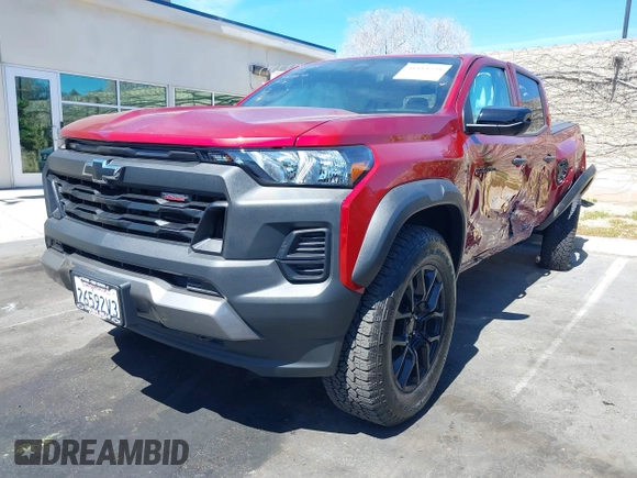 2023 Chevrolet Colorado 4WD Trail Boss with VIN 1GCPTEEK7P1185939, listed as a IAAI auction lot 41884598 with 3,476 mi miles. Bid and sale history available at carsss.com. Image 2.