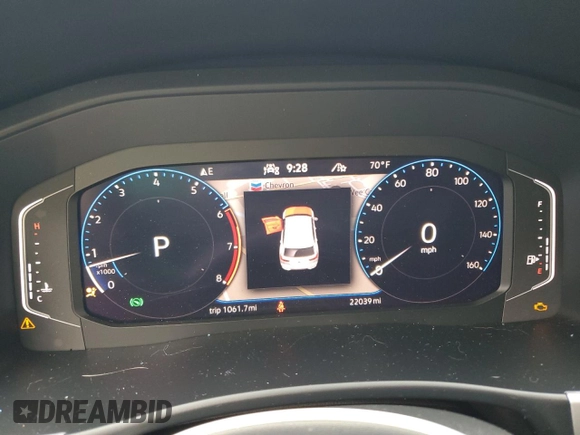 2021 Volkswagen Atlas SEL Premium with VIN 1V2TE2CA9MC233344, listed as a Copart auction lot 67755073 with 22,039 mi miles and . Bid and sale history available at DreamBid. Image 9.
