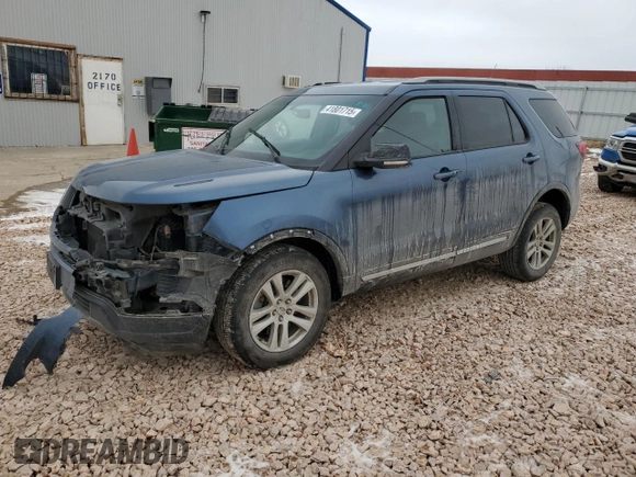 2018 Ford Explorer XLT with VIN 1FM5K8D81JGC06950, listed as a Copart auction lot 41801715 with 148,400 mi miles and Salvage Title. Bid and sale history available at DreamBid. Image 1.