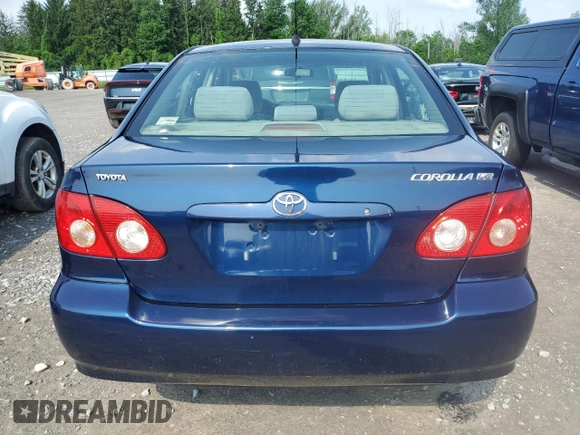 2005 Toyota Corolla CE with VIN 2T1BR32E05C554631, listed as a Copart auction lot 59788865 with 277,357 mi miles and Clean title. Bid and sale history available at DreamBid. Image 6.