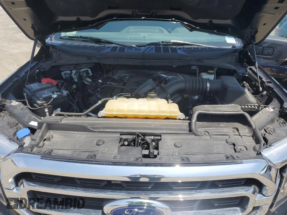 2021 Ford F-150 XL with VIN 1FTFW1E54MKD43407, listed as a Copart auction lot 59912375 with 80,087 mi miles and Salvage title. Bid and sale history available at DreamBid. Image 11.