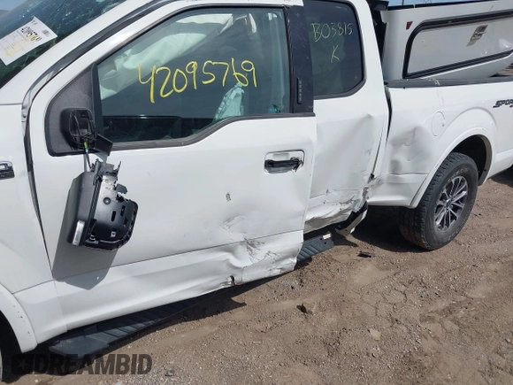 2018 Ford F-150 XL with VIN 1FTFX1EGXJFB03815, listed as a IAAI auction lot 42095769 with 98,908 mi miles and . Bid and sale history available at DreamBid. Image 6.