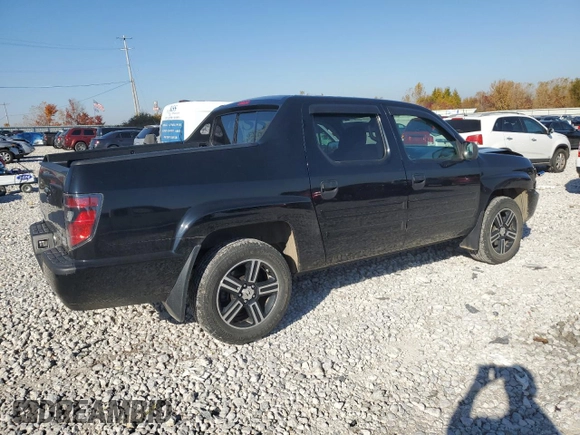2013 Honda Ridgeline Sport with VIN 5FPYK1F72DB012415, listed as a Copart auction lot 76933314 with 97,727 mi miles and Clean Title. Bid and sale history available at carsss.com. Image 3.
