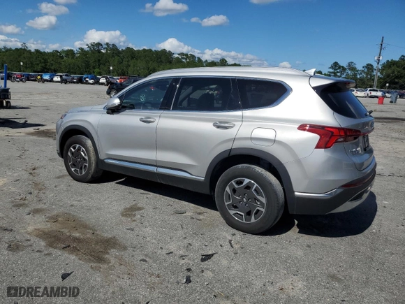 2022 Hyundai Santa Fe Hybrid Blue with VIN KM8S2DA13NU049271, listed as a Copart auction lot 55011694 with 29,382 mi miles. Bid and sale history available at carsss.com. Image 2.