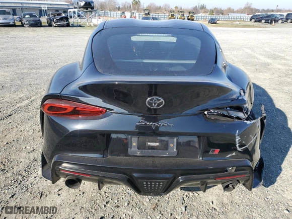 2020 Toyota GR Supra 3.0 with VIN WZ1DB4C0XLW025666, listed as a Copart auction lot 87545075 with 18,840 mi miles and Salvage Title. Bid and sale history available at carsss.com. Image 6.