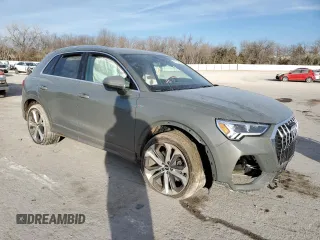 2019 Audi Q3 S line Premium Plus with VIN WA1EECF36K1070457, listed as a Copart auction lot 85830154 with 53,075 mi miles and Salvage Title. Bid and sale history available at carsss.com. Image 4.