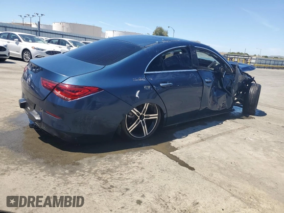 2023 Mercedes-Benz CLA 250 with VIN W1K5J4GB3PN328579, listed as a Copart auction lot 54697285 with Not Provided miles and Clean Title. Bid and sale history available at DreamBid. Image 3.