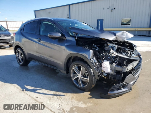 2021 Honda HR-V EX-L with VIN 3CZRU5H7XMM704598, listed as a Copart auction lot 41917455 with 23,637 mi miles and Salvage Title. Bid and sale history available at carsss.com. Image 4.