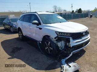 2021 Kia Sorento EX with VIN 5XYRHDLF7MG059909, listed as a IAAI auction lot 42062964 with 62,066 mi miles. Bid and sale history available at carsss.com. Image 1.