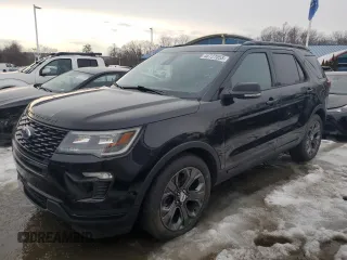 2018 Ford Explorer Sport with VIN 1FM5K8GT7JGC59393, listed as a Copart auction lot 46727055 with 173,143 mi miles and Clean Title. Bid and sale history available at DreamBid. Image 1.