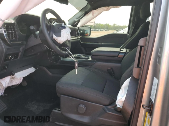 2024 Ford F-150 with VIN 1FTEX2LP2RKF10597, listed as a Copart auction lot 51155685 with 4,177 mi miles and Salvage title. Bid and sale history available at DreamBid. Image 7.