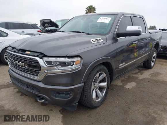 2019 Ram 1500 Limited with VIN 1C6SRFHT6KN773195, listed as a IAAI auction lot 42421233 with 82,506 mi miles and . Bid and sale history available at DreamBid. Image 2.