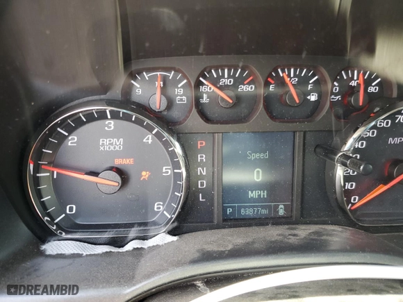 2019 Chevrolet Silverado 1500 LD Work Truck with VIN 2GCVKNEC1K1221680, listed as a Copart auction lot 59147284 with 63,877 mi miles and Salvage Title. Bid and sale history available at carsss.com. Image 9.