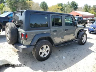 2019 Jeep Wrangler Unlimited Sport Altitude z VIN 1C4HJXDG4KW529970, wystawiony jako Copart lot #55122455 z przebiegiem 78 460 mil mil oraz Szkoda całkowita • Salvage title. Historia ofert i sprzedaży dostępna na DreamBid. Obrazek 3.