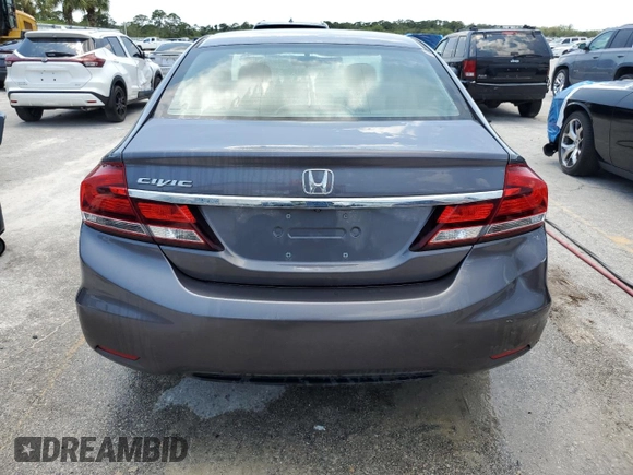 2015 Honda Civic EX with VIN 19XFB2F86FE008181, listed as a Copart auction lot 55207415 with 131,178 mi miles and Salvage Title. Bid and sale history available at DreamBid. Image 6.