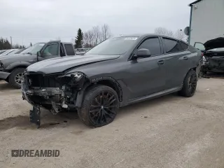 2024 BMW X6 xDrive40i with VIN 5UX33EX01R9T50154, listed as a Copart auction lot 85329074 with 0 mi miles and Salvage Title. Bid and sale history available at carsss.com. Image 1.