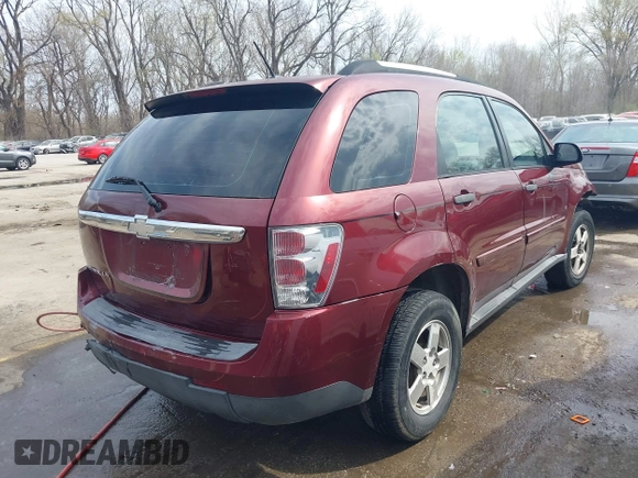 2007 Chevrolet Equinox LS with VIN 2CNDL13F576105502, listed as a IAAI auction lot 41879548 with 144,431 mi miles and . Bid and sale history available at DreamBid. Image 4.
