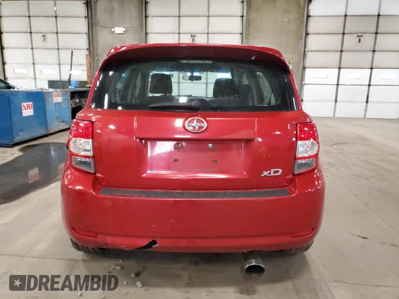 2009 Scion xD with VIN JTKKU10439J046492, listed as a Copart auction lot 52530105 with 0 mi miles and Salvage Title. Bid and sale history available at carsss.com. Image 6.