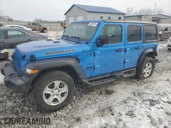 2023 Jeep Wrangler Sport S with VIN 1C4HJXDN5PW573692, listed as a Copart auction lot 42982875 with 25,584 mi miles and Salvage Title. Bid and sale history available at DreamBid. Image 1.