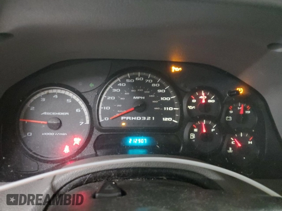 2007 Isuzu Ascender S z VIN 4NUDS13S072701414, wystawiony jako Copart lot #73328484 z przebiegiem 212 907 mil mil oraz Szkoda całkowita • Salvage title. Historia ofert i sprzedaży dostępna na DreamBid. Obrazek 9.
