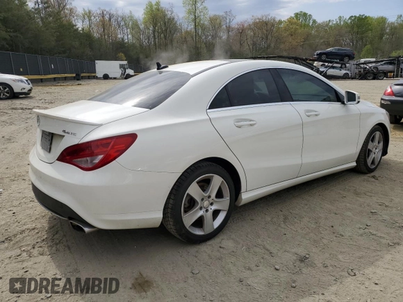 2015 Mercedes-Benz CLA 250 z VIN WDDSJ4GBXFN228268, wystawiony jako Copart lot #52545335 z przebiegiem 138 247 mil mil oraz Szkoda całkowita • Salvage title. Historia ofert i sprzedaży dostępna na DreamBid. Obrazek 3.