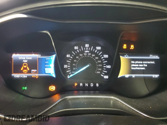 2016 Ford Fusion Titanium with VIN 3FA6P0D96GR265391, listed as a Copart auction lot 61040425 with 158,514 mi miles and Salvage title. Bid and sale history available at DreamBid. Image 9.